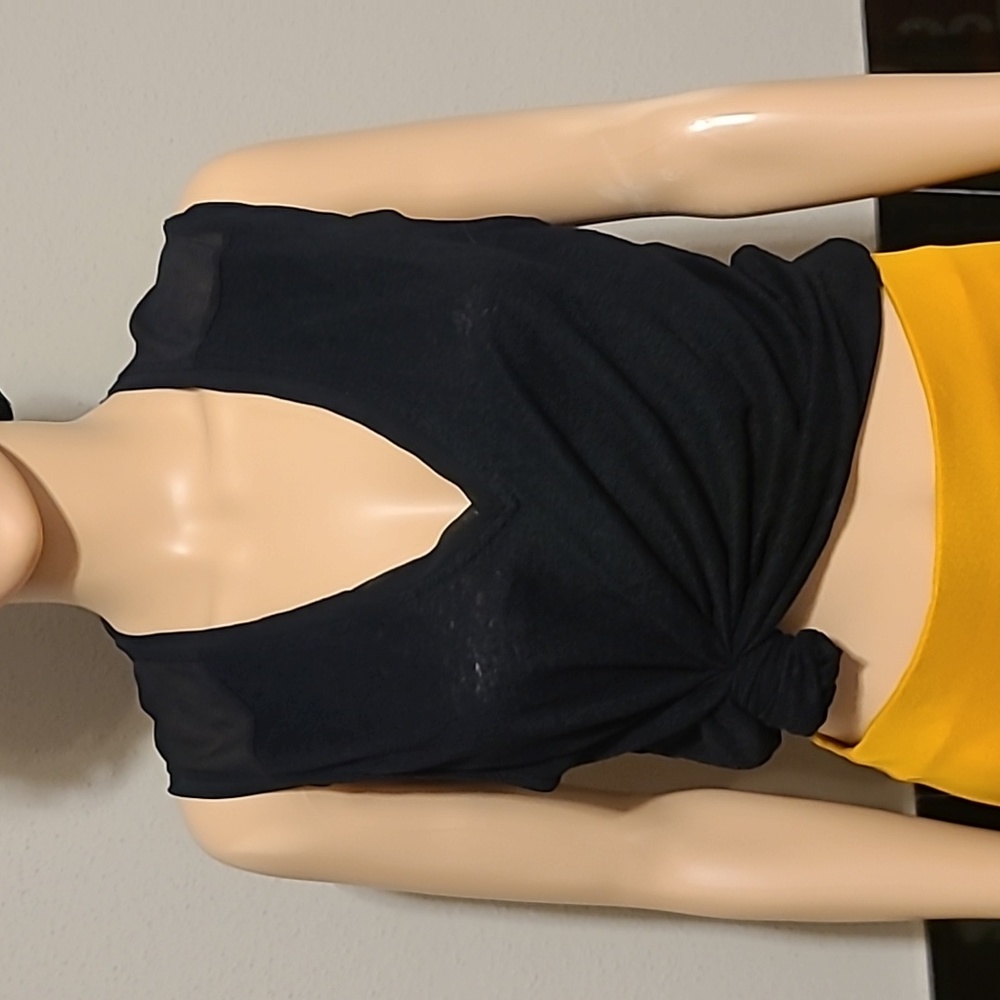 Madewell linen sheer top